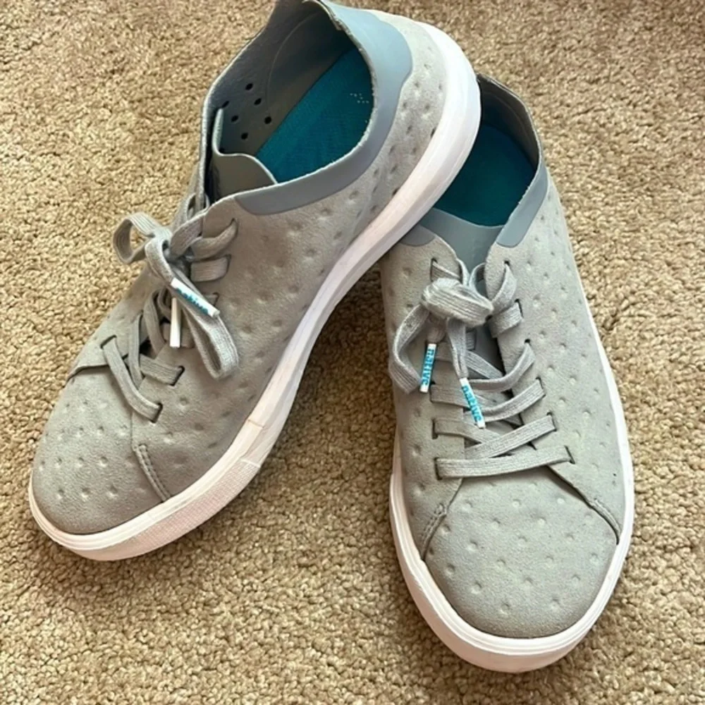 Native Lace Up Sneakers Tennis Shoes Gray Size 4.5